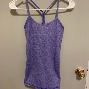 Lululemon built in bra purple workout too